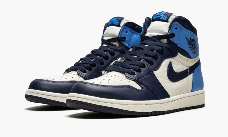 Nike Air Jordan 1 Retro High OG 'Obsidian/University Blue' Schoenen Heren Obsidian Blauw Nederland | 697308-WOT
