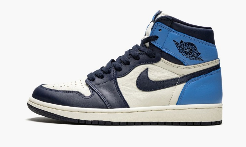 Nike Air Jordan 1 Retro High OG \'Obsidian/University Blue\' Schoenen Heren Obsidian Blauw Nederland | 697308-WOT