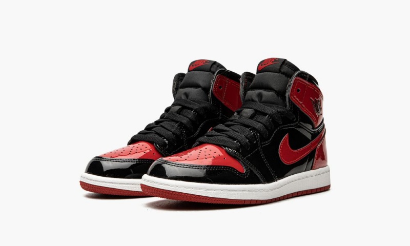 Nike Air Jordan 1 Retro High OG PS 'Bred Lak' Schoenen Kinderen Zwart Wit Rood Nederland | 413568-FAT