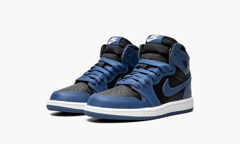 Nike Air Jordan 1 Retro High OG PS 'Dark Marina Blue' Schoenen Kinderen Donkerblauw Zwart Wit Nederland | 387120-EBN