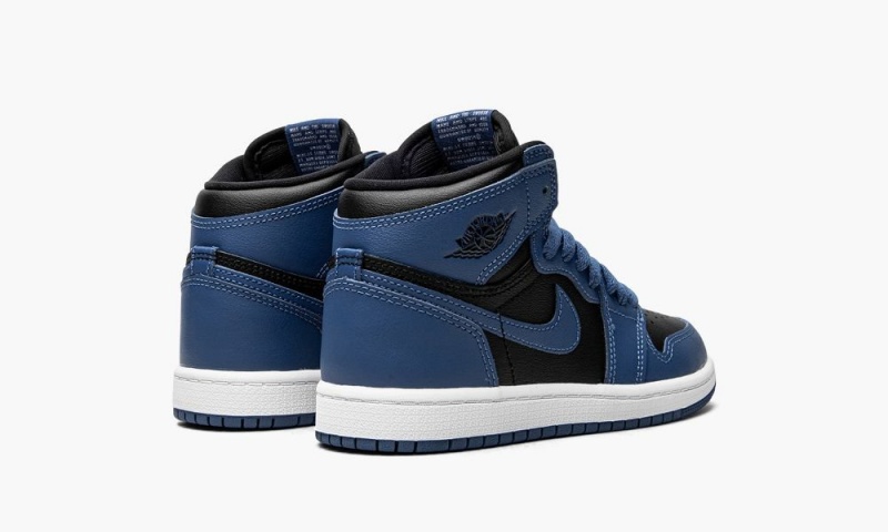 Nike Air Jordan 1 Retro High OG PS 'Dark Marina Blue' Schoenen Kinderen Donkerblauw Zwart Wit Nederland | 387120-EBN