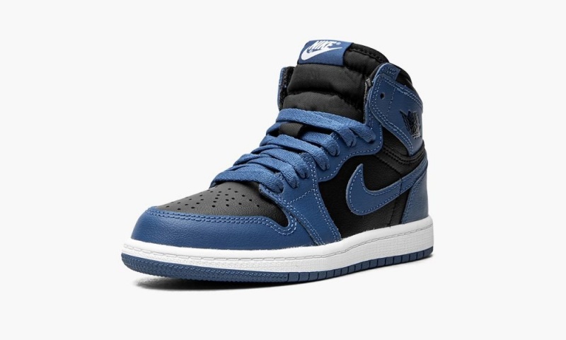 Nike Air Jordan 1 Retro High OG PS 'Dark Marina Blue' Schoenen Kinderen Donkerblauw Zwart Wit Nederland | 387120-EBN