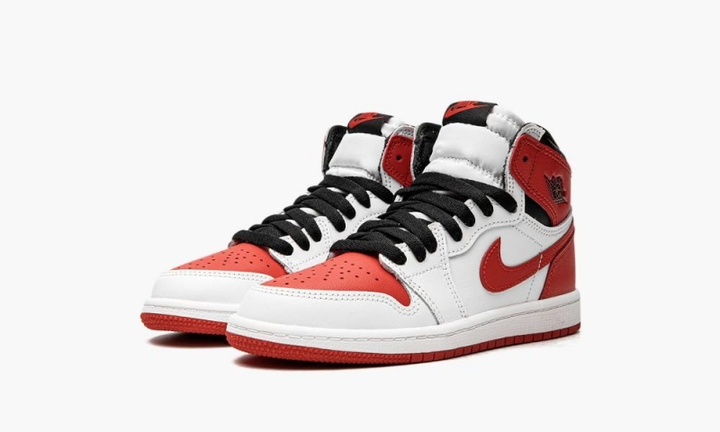 Nike Air Jordan 1 Retro High OG PS 'Heritage' Schoenen Kinderen Wit Rood Zwart Nederland | 475938-JIB