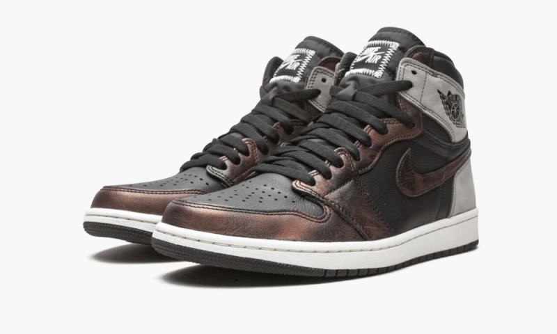 Nike Air Jordan 1 Retro High OG 'Patina / Rust Shadow' Schoenen Heren Zwart Grijs Nederland | 365702-YFI