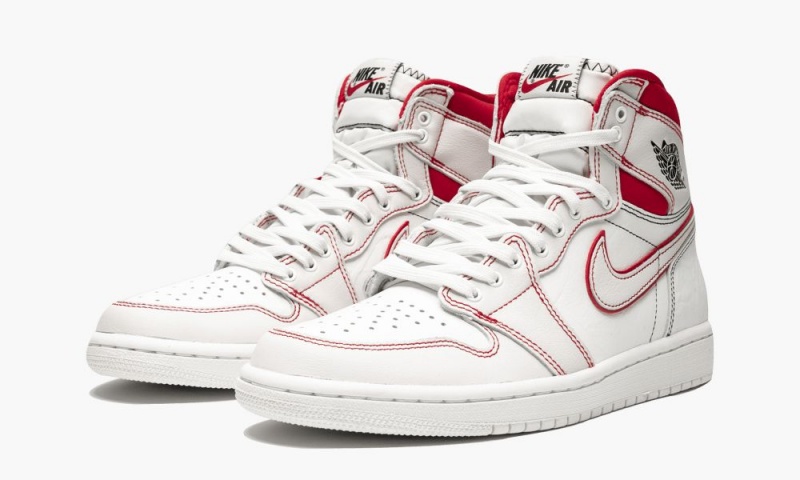 Nike Air Jordan 1 Retro High OG 'Phantom' Schoenen Heren Zwart Rood Wit Nederland | 124076-EJK