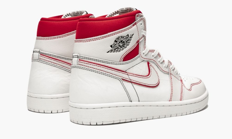 Nike Air Jordan 1 Retro High OG 'Phantom' Schoenen Heren Zwart Rood Wit Nederland | 124076-EJK