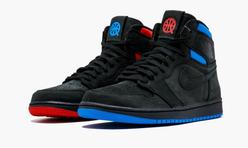 Nike Air Jordan 1 Retro High OG Q54 'QUAI54' Schoenen Heren Zwart Blauw Nederland | 164735-TMC