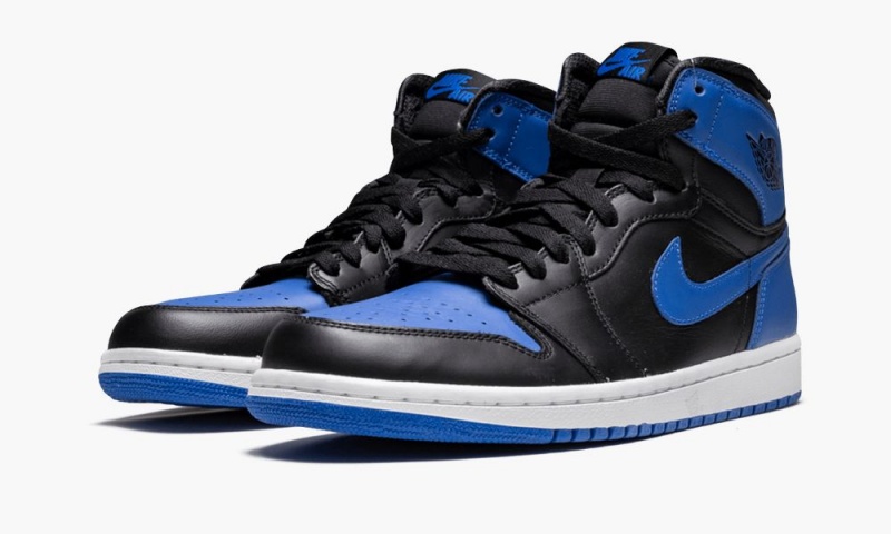 Nike Air Jordan 1 Retro High OG 'Royal' Schoenen Heren Zwart Koningsblauw Nederland | 802165-NBP