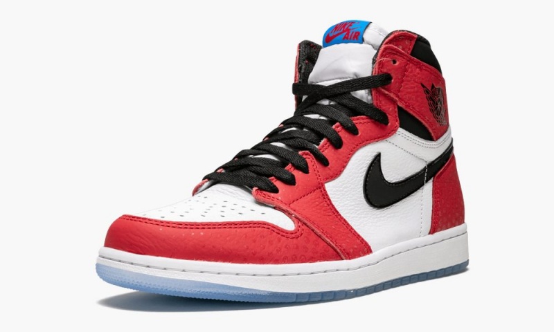 Nike Air Jordan 1 Retro High OG 'Spider-Man: Origin Story' Schoenen Heren Rood Zwart Wit Blauw Nederland | 629103-BVU