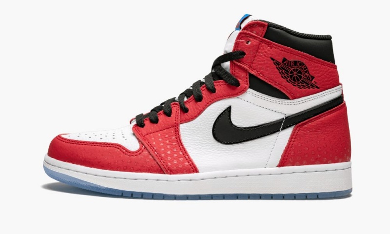 Nike Air Jordan 1 Retro High OG \'Spider-Man: Origin Story\' Schoenen Heren Rood Zwart Wit Blauw Nederland | 629103-BVU