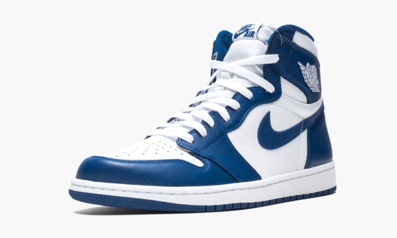 Nike Air Jordan 1 Retro High OG 'Storm Blue' Schoenen Heren Wit Blauw Nederland | 584621-NPL