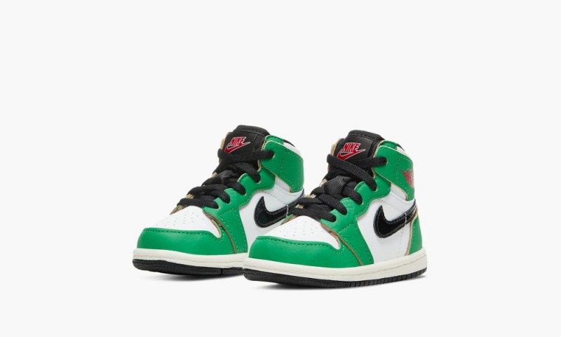 Nike Air Jordan 1 Retro High OG TD 'Lucky Green' Schoenen Kinderen Groen Wit Zwart Nederland | 263841-IRG