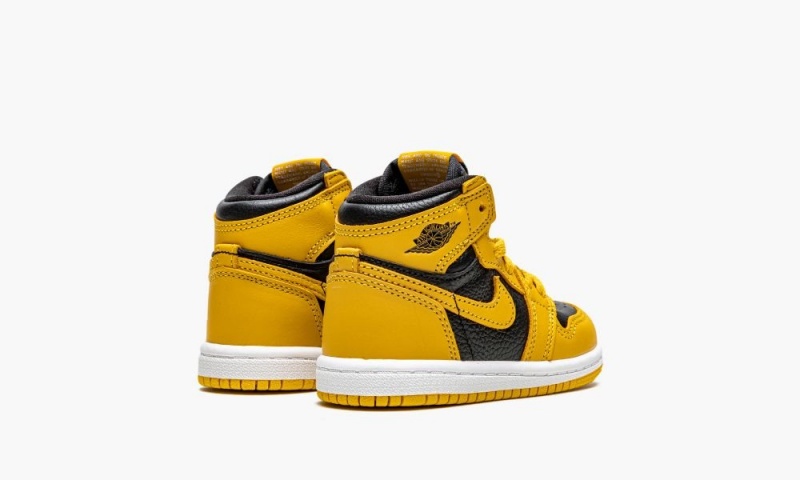Nike Air Jordan 1 Retro High OG TD 'Pollen' Schoenen Kinderen Zwart Wit Geel Nederland | 329465-NCD