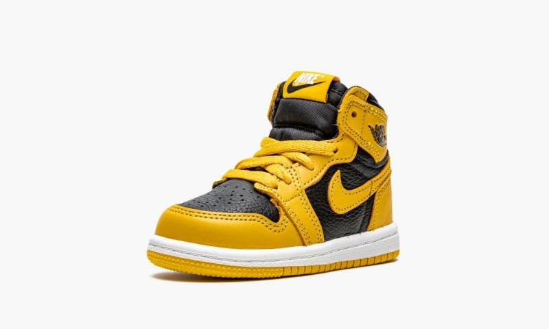 Nike Air Jordan 1 Retro High OG TD 'Pollen' Schoenen Kinderen Zwart Wit Geel Nederland | 329465-NCD
