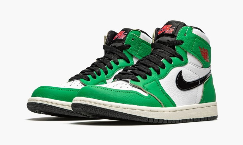 Nike Air Jordan 1 Retro High OG WMN 'Lucky Green' Schoenen Dames Groen Wit Zwart Nederland | 017964-IUM
