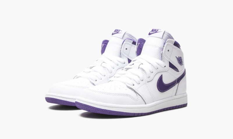 Nike Air Jordan 1 Retro High PS 'Court Purple' Schoenen Kinderen Wit Paars Nederland | 506271-LXI
