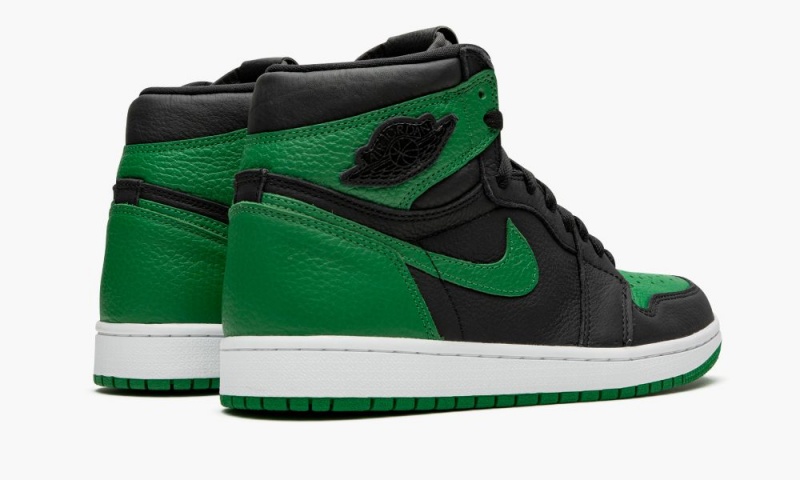 Nike Air Jordan 1 Retro High 'Pine Green 2.0' Schoenen Heren Zwart Wit Diepgroen Rood Nederland | 906745-HWD