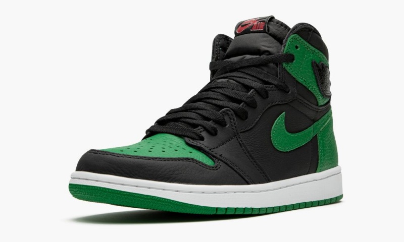 Nike Air Jordan 1 Retro High 'Pine Green 2.0' Schoenen Heren Zwart Wit Diepgroen Rood Nederland | 906745-HWD
