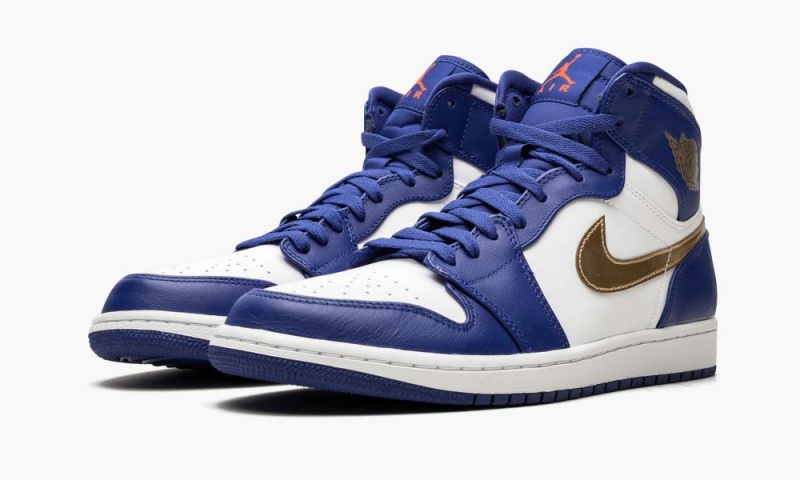 Nike Air Jordan 1 Retro High Schoenen Heren Wit Blauw Nederland | 384072-DPO