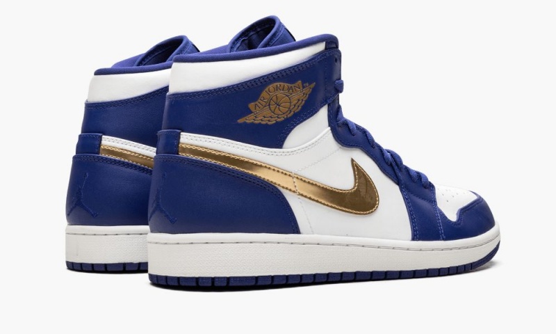 Nike Air Jordan 1 Retro High Schoenen Heren Wit Blauw Nederland | 384072-DPO