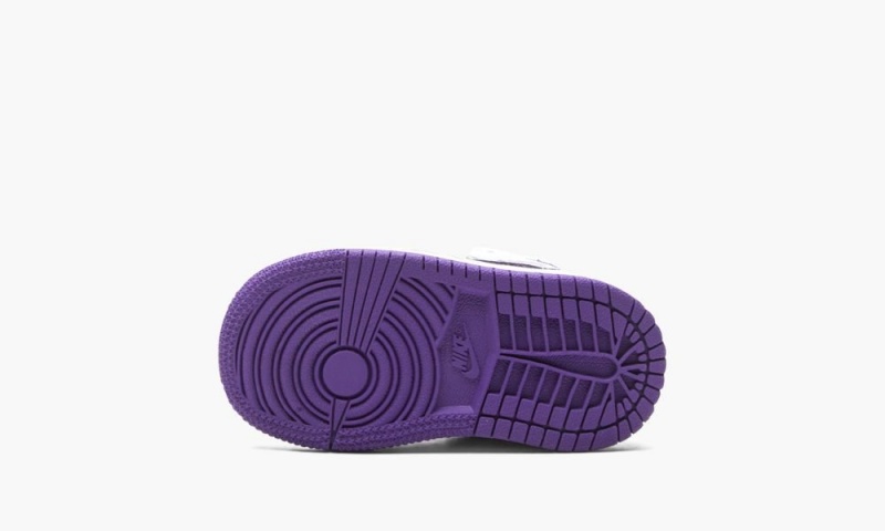 Nike Air Jordan 1 Retro High TD 'Court Purple' Schoenen Kinderen Wit Paars Nederland | 068524-ZWE