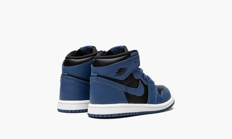 Nike Air Jordan 1 Retro High TD 'Dark Marina Blue' Schoenen Kinderen Donkerblauw Zwart Wit Nederland | 408291-KUV
