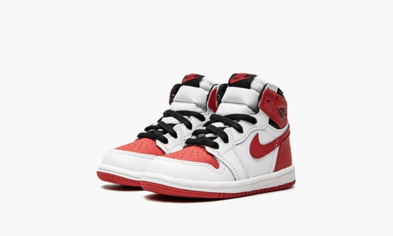 Nike Air Jordan 1 Retro High TD 'Heritage' Schoenen Kinderen Wit Rood Zwart Nederland | 209138-GNL