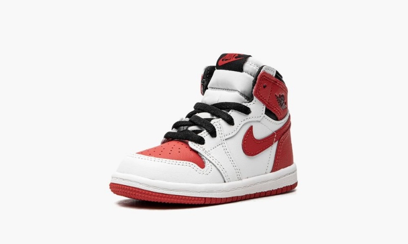 Nike Air Jordan 1 Retro High TD 'Heritage' Schoenen Kinderen Wit Rood Zwart Nederland | 209138-GNL