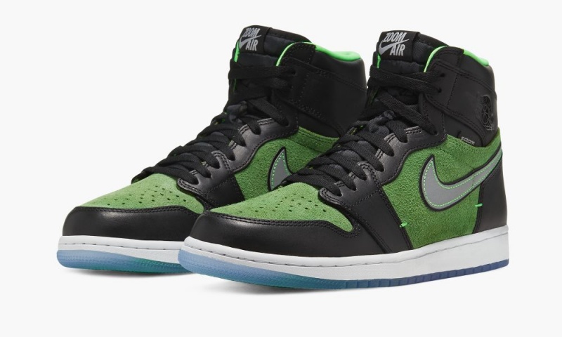 Nike Air Jordan 1 Retro High Zoom 'Zen Green' Schoenen Heren Groen Zwart Nederland | 843159-UXV