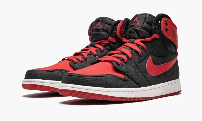 Nike Air Jordan 1 Retro KO HI Schoenen Heren Zwart Rood Wit Nederland | 169483-TPI