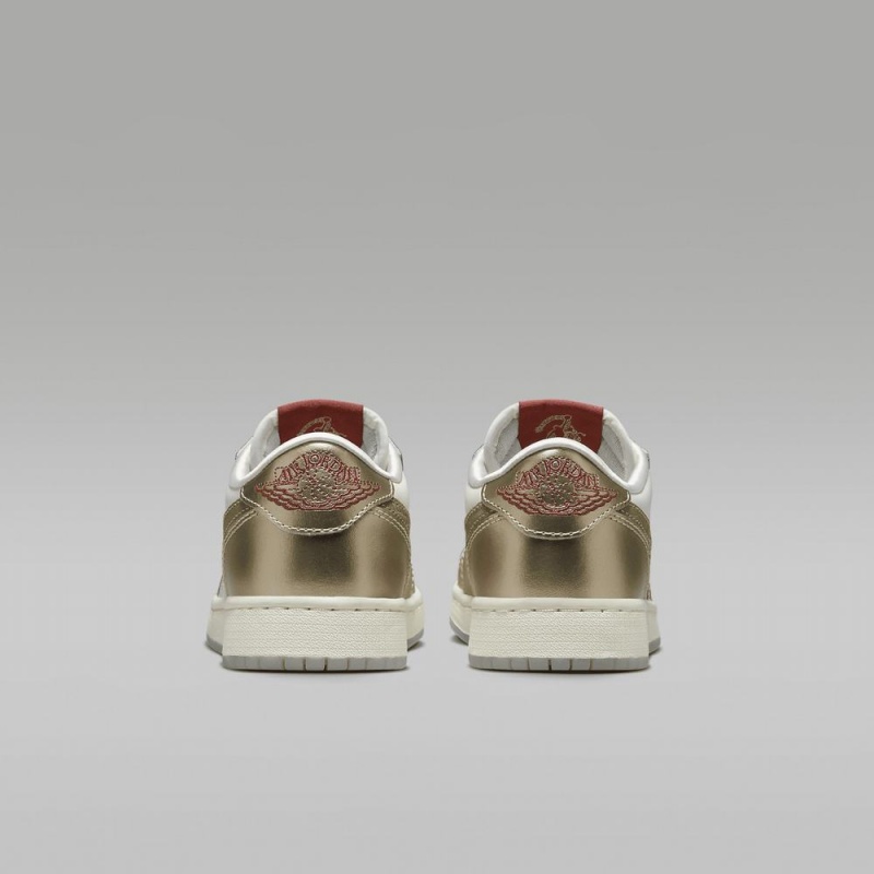 Nike Air Jordan 1 Retro Low OG Chinese New Year Schoenen Kinderen Metal Goud Groen Nederland | 635087-TNR