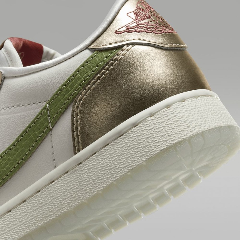 Nike Air Jordan 1 Retro Low OG Chinese New Year Schoenen Kinderen Metal Goud Groen Nederland | 635087-TNR