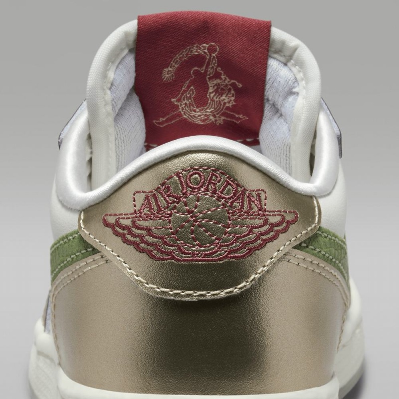 Nike Air Jordan 1 Retro Low OG Chinese New Year Schoenen Kinderen Metal Goud Groen Nederland | 635087-TNR
