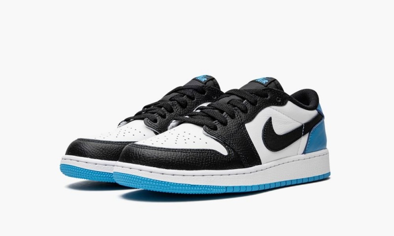 Nike Air Jordan 1 Retro Low OG GS Schoenen Kinderen Wit Blauw Zwart Nederland | 735128-HPO