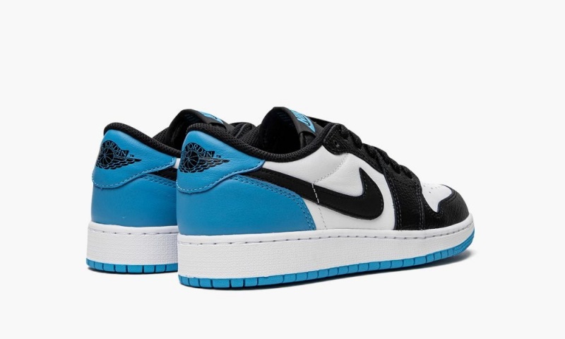 Nike Air Jordan 1 Retro Low OG GS Schoenen Kinderen Wit Blauw Zwart Nederland | 735128-HPO