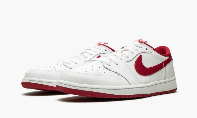 Nike Air Jordan 1 Retro Low OG 'White / Varsity Red' Schoenen Heren Wit Rood Nederland | 268534-EHX