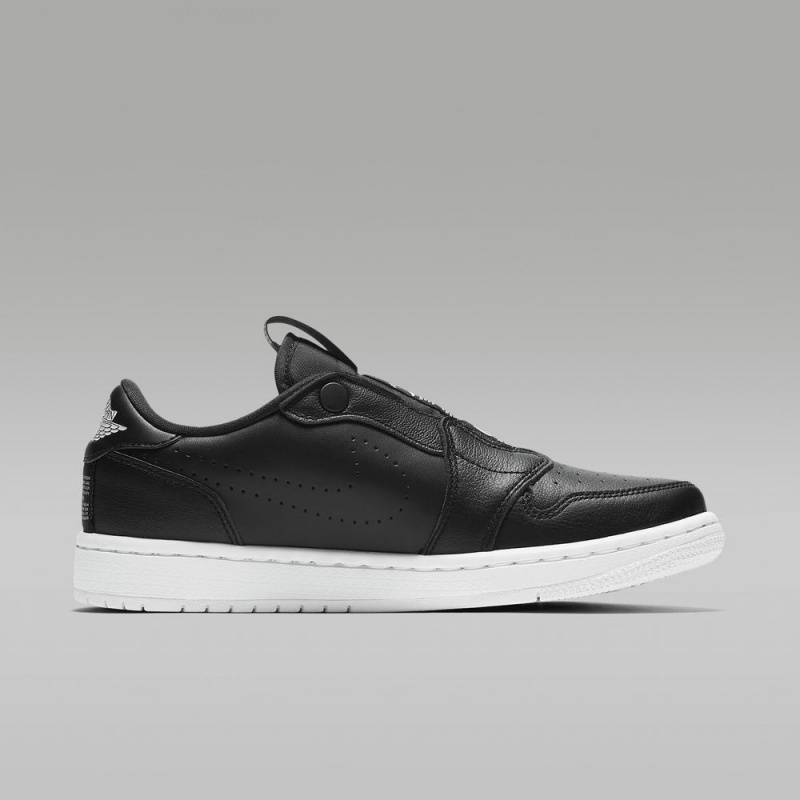 Nike Air Jordan 1 Retro Low Slip Schoenen Dames Zwart Nederland | 492867-CMV