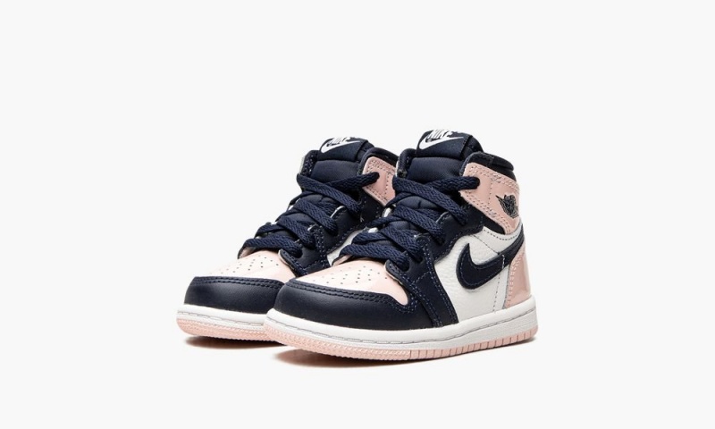 Nike Air Jordan 1 Retro OG TD 'Bubble Gum' Schoenen Kinderen Wit Zwart Roze Nederland | 173804-QFS