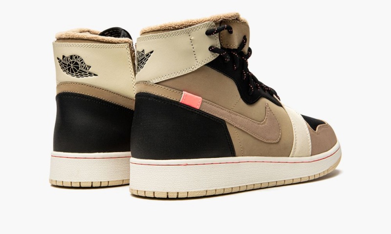 Nike Air Jordan 1 Retro Rebel 'Utility Pack' Schoenen Dames Zwart Beige Nederland | 097385-BML