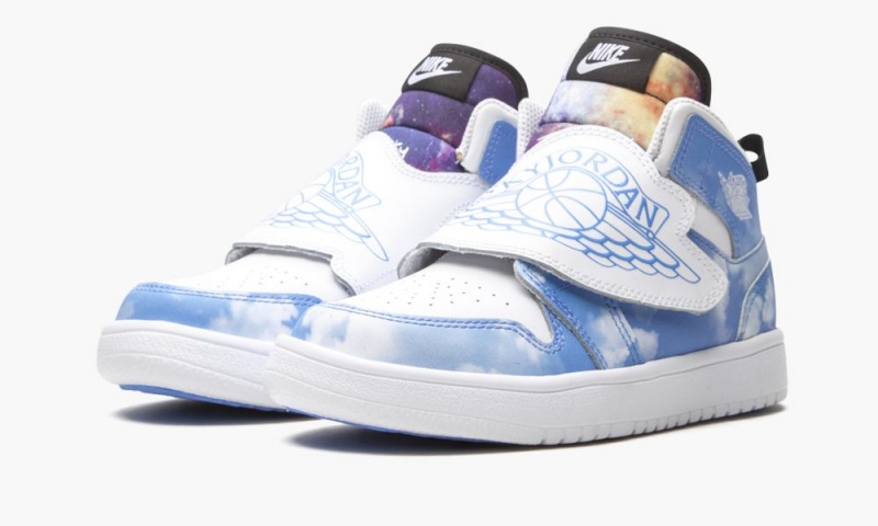 Nike Air Jordan 1 Sky Fearless Schoenen Kinderen Blauw Wit Zwart Nederland | 061784-JIY
