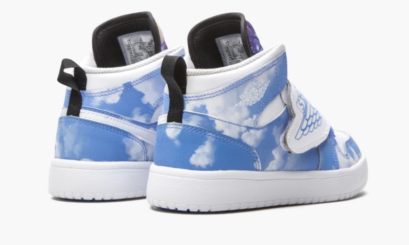 Nike Air Jordan 1 Sky Fearless Schoenen Kinderen Blauw Wit Zwart Nederland | 061784-JIY