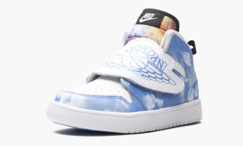 Nike Air Jordan 1 Sky Fearless Schoenen Kinderen Blauw Wit Zwart Nederland | 061784-JIY