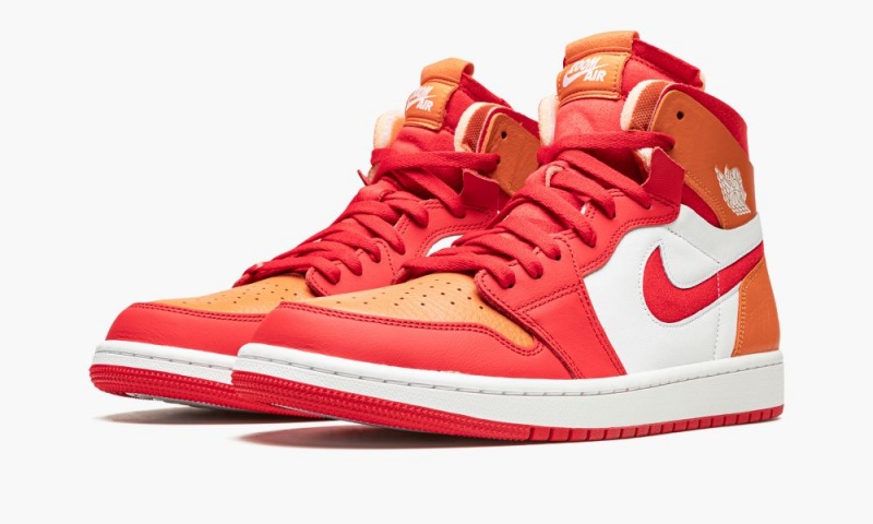 Nike Air Jordan 1 ZOOM CMFT 'Red Hot Curry' Schoenen Dames Rood Diepgeel Nederland | 502436-IMD