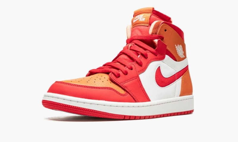 Nike Air Jordan 1 ZOOM CMFT 'Red Hot Curry' Schoenen Dames Rood Diepgeel Nederland | 502436-IMD