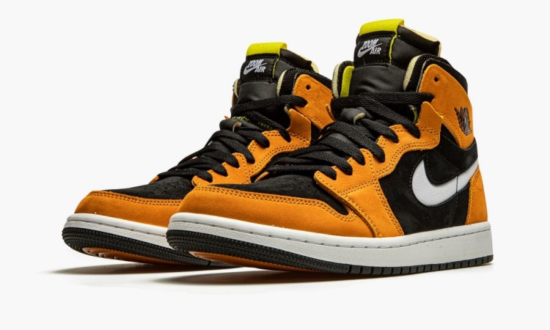 Nike Air Jordan 1 Zoom Air CMFT 'Black / Monarch' Schoenen Heren Zwart Wit Oranje Nederland | 207639-SFR