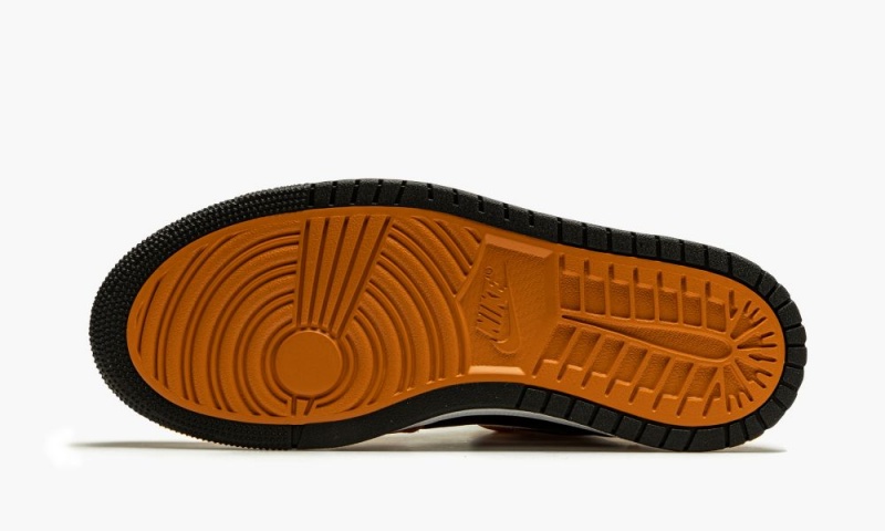 Nike Air Jordan 1 Zoom Air CMFT 'Black / Monarch' Schoenen Heren Zwart Wit Oranje Nederland | 207639-SFR