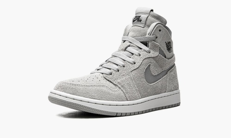 Nike Air Jordan 1 Zoom Air CMFT 'Grey Fog' Schoenen Dames Grijs Zwart Nederland | 015846-TYN