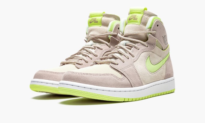 Nike Air Jordan 1 Zoom Air CMFT 'Lemon Twist' Schoenen Dames Wit Khaki Nederland | 852347-HCT