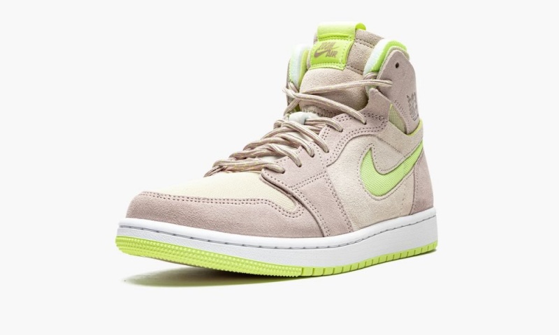 Nike Air Jordan 1 Zoom Air CMFT 'Lemon Twist' Schoenen Dames Wit Khaki Nederland | 852347-HCT