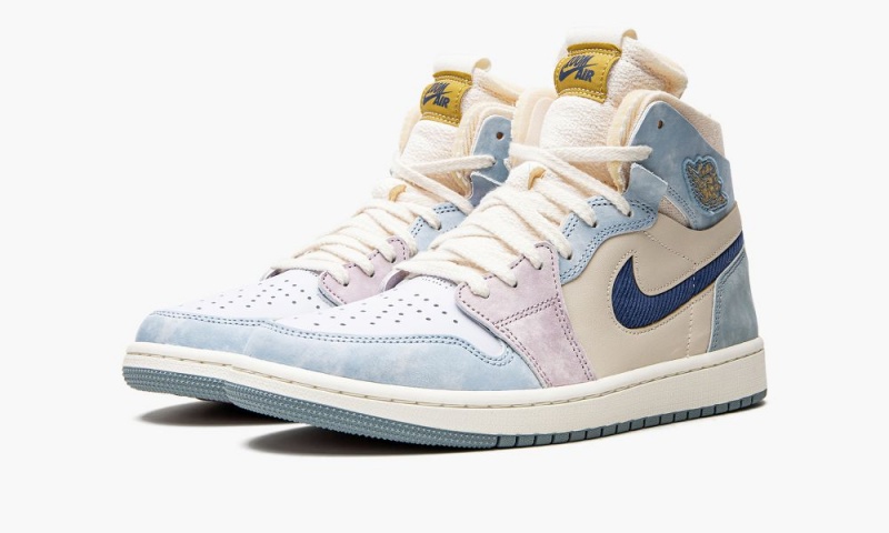 Nike Air Jordan 1 Zoom Air CMFT Schoenen Heren Blauw Grijs Donkerblauw Nederland | 079861-ZCG